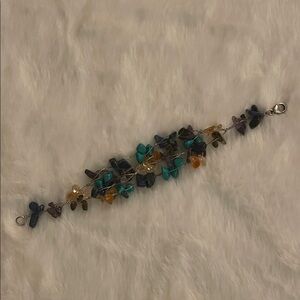 Multicolor Gemstone Bracelet 7”